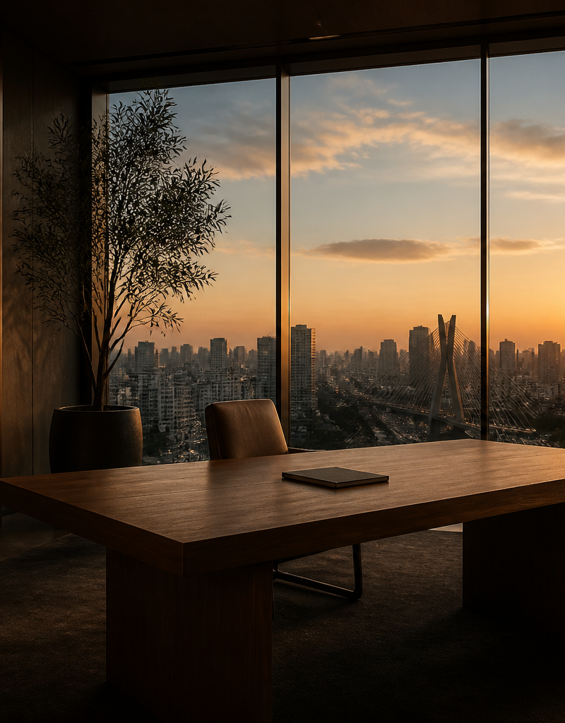 A Arquitetura do Silêncio: O Novo Luxo da Produtividade Executiva