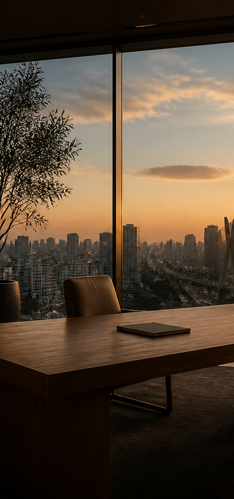 A Arquitetura do Silêncio: O Novo Luxo da Produtividade Executiva